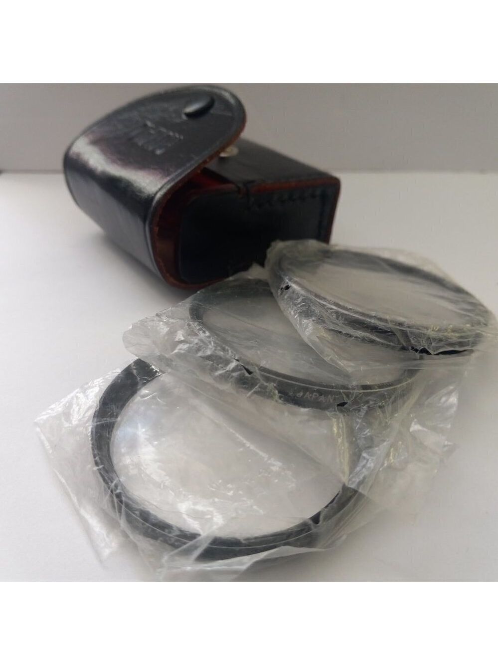 Royal 52mm Close Up Filter Set 1 2 3 Macro Leather Case Vintage Japan